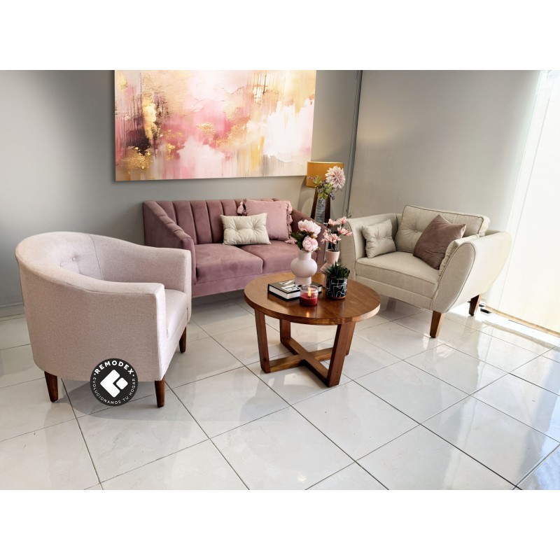 PAQUETE LOVE SEAT MAR + SILLETA CH + INDIVIDUAL OVAL P70 (2,1,1)