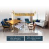 PAQUETE LOVE SEAT OVAL P70/CH/COMEDOR 6P ALEJANDRA/CRUZ/BANCA CAPITONADA