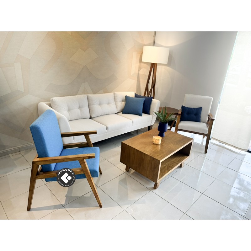 PAQUETE 2 SILLETAS NATURA + SOFÁ OVAL