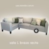 SALA L BRAZO RECTO 2.80m x 1.60m