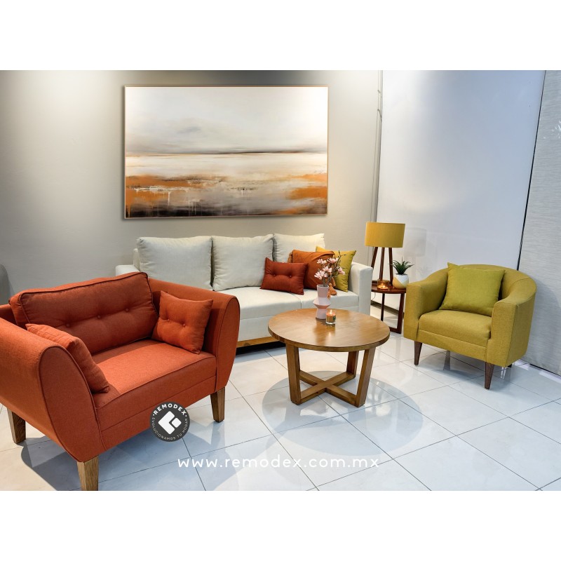 PAQUETE SOFÁ SOFÍA + INDIVIDUAL OVAL P70 + SILLETA CH