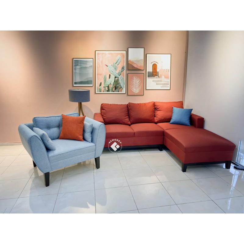 PAQUETE SOFÁ L SOFÍA + INDIVIDUAL P70