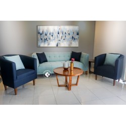 PAQUETE SOFÁ VALENTINA + 2 SILLETAS CIRCULAR