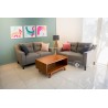 PAQUETE 2 LOVE SEAT BRAZO CURVO