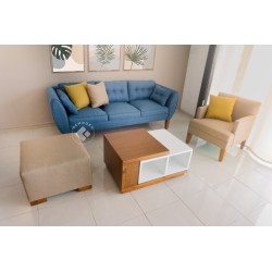 PAQUETE SOFÁ OVAL P70/MOSCÚ/TABURETE