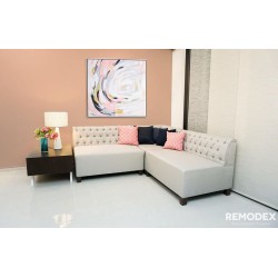 SOFÁ L BÁSICO CAPITONADO