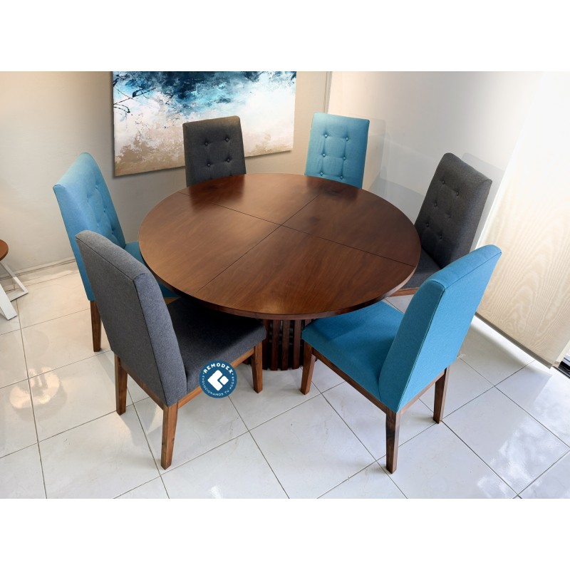 COMEDOR 6P CIRCULAR OLIVIA /DUBAI