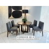 COMEDOR 4P SILLAS TOKIO/ MESA VALERIA MADERA