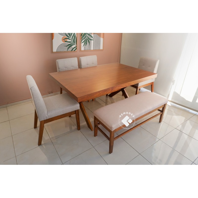 COMEDOR 6P CRUZ/TOKIO/BANCA