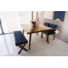 COMEDOR 4P MESA FANNY/MOD.1 /BANCA DE CRUZ CAPITON