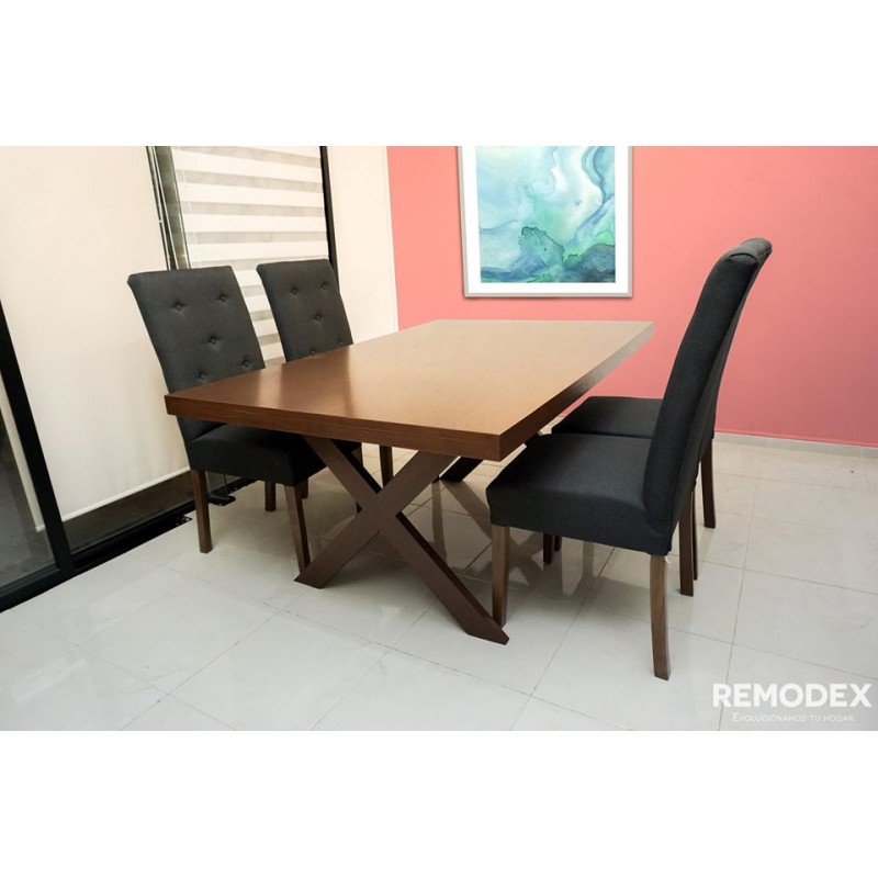 COMEDOR 4P MOD.5/CRUZ RECTANGULAR