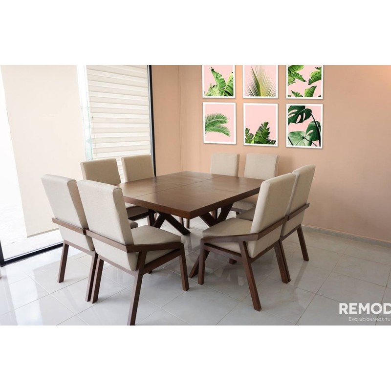 COMEDOR 8P ALEJANDRA/CRUZ CUADRADA