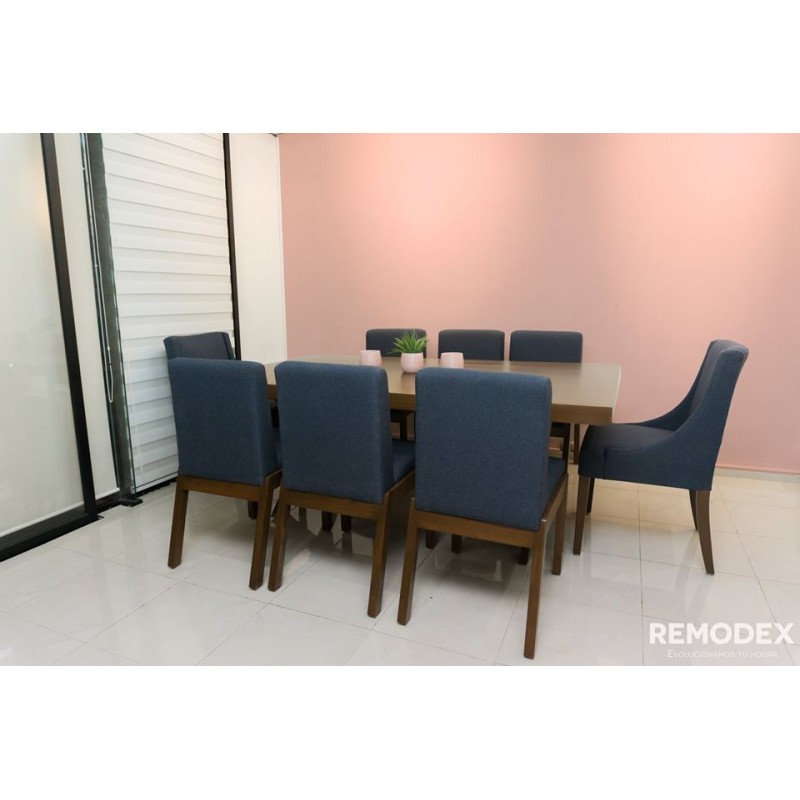 COMEDOR 8P CRUZ/VINTAGE/FLOR