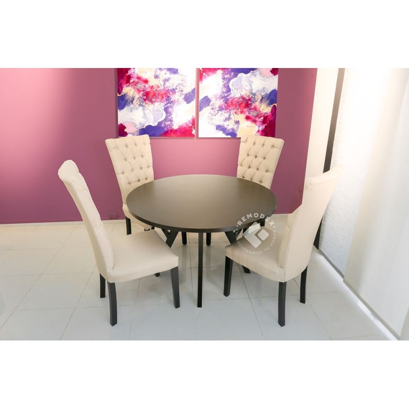 COMEDOR 4P CATALINA/CAPITON ALTO